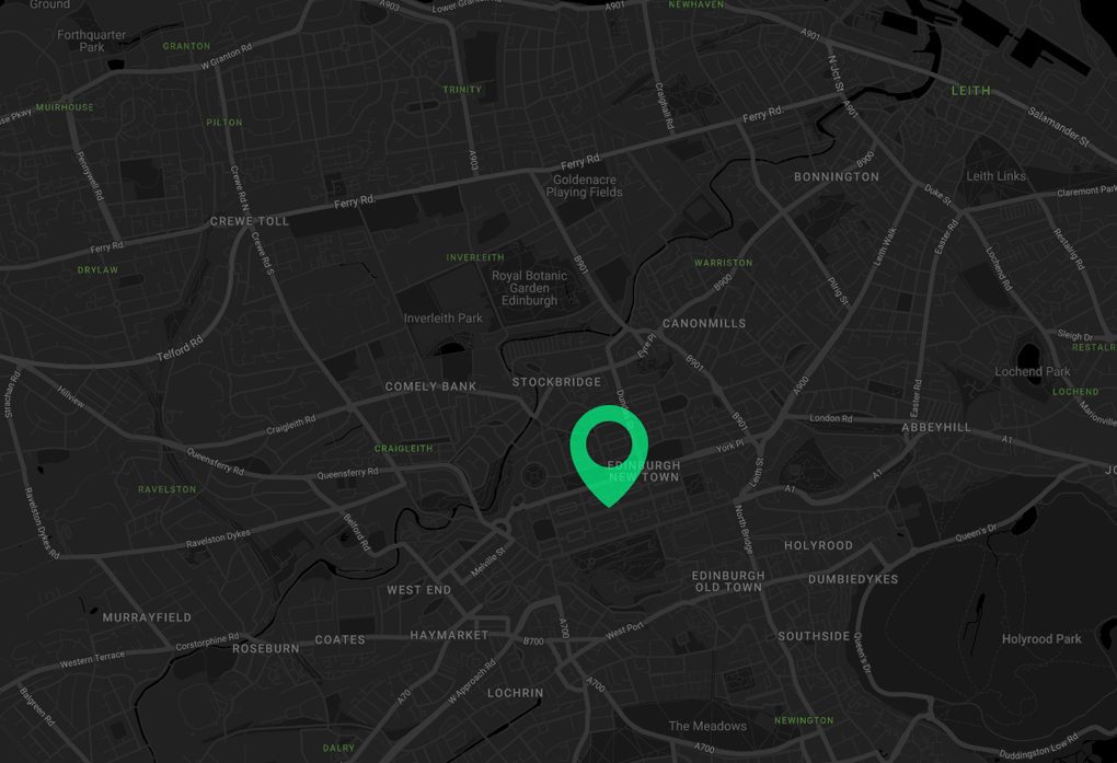 Map of Edinburgh Office 81 George Street