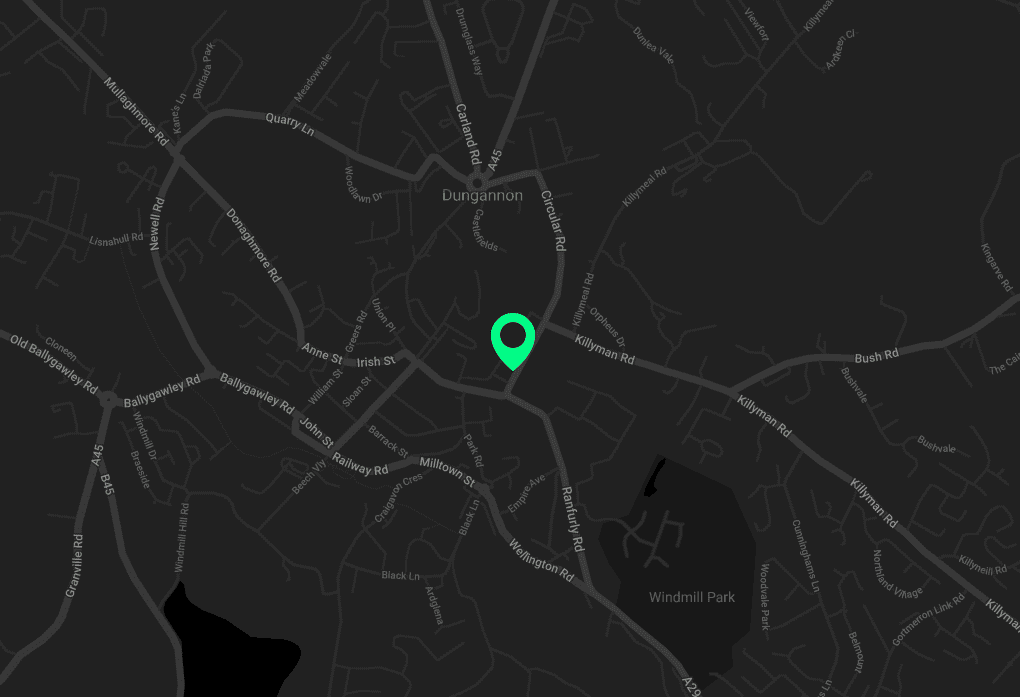 AAB Dungannon map